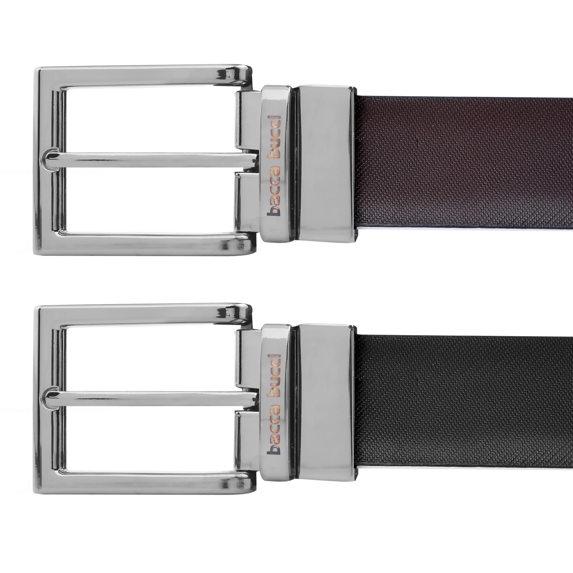 Bacca Bucci 35 MM Nickle Free Reversible-Clamp Belt-Buckle with Branding (Buckle only) - Image 3