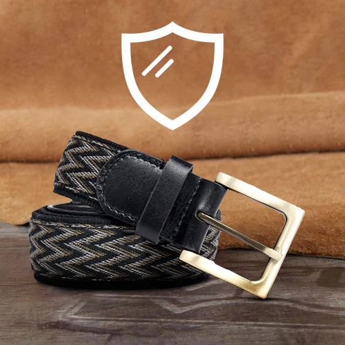 Bacca Bucci upgraded stretch genuine leather Loop belt for men - Image 6