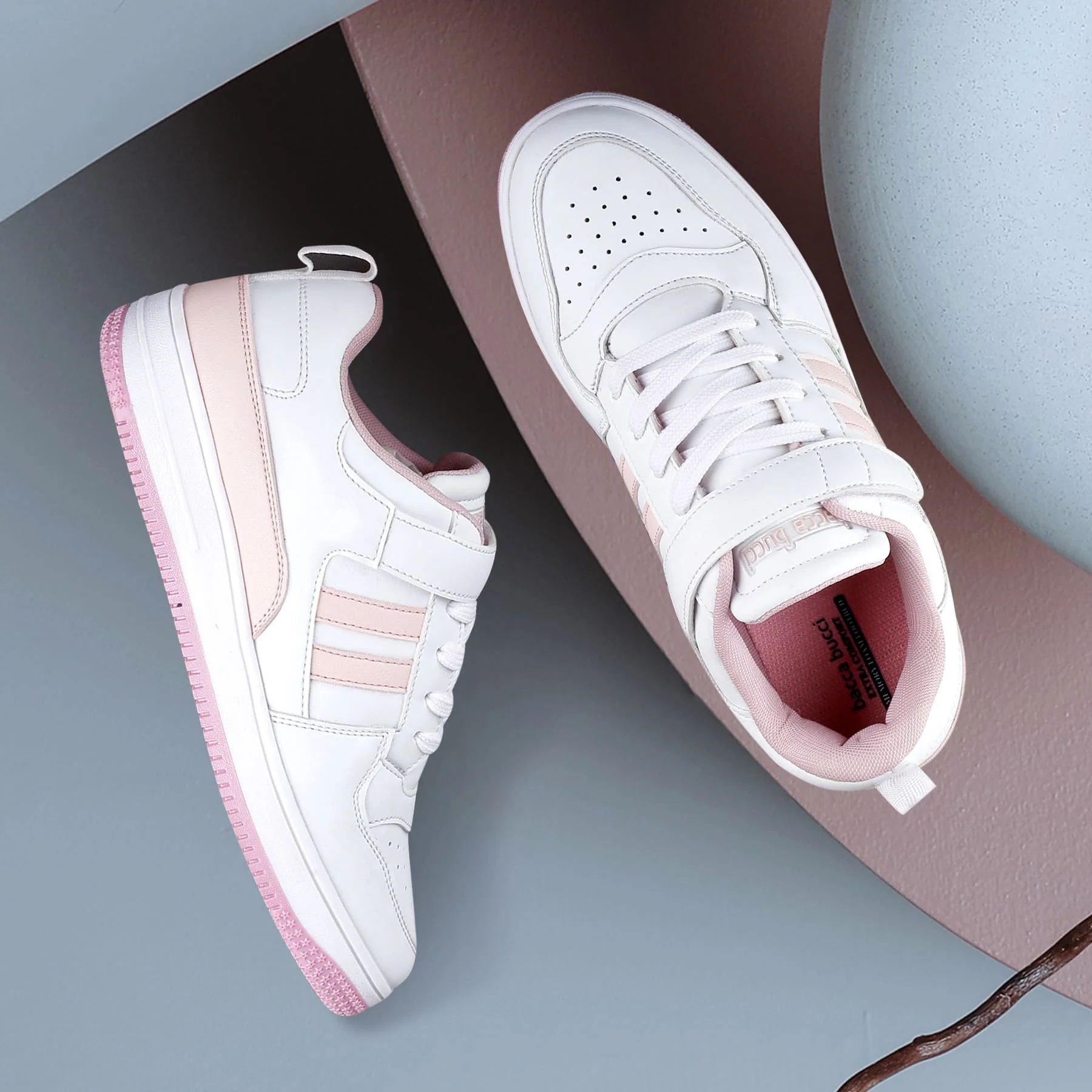 Bacca Bucci PHOENIX Low-Top Fashion Women's Sneakers with Hook & Loop Closure - Image 9