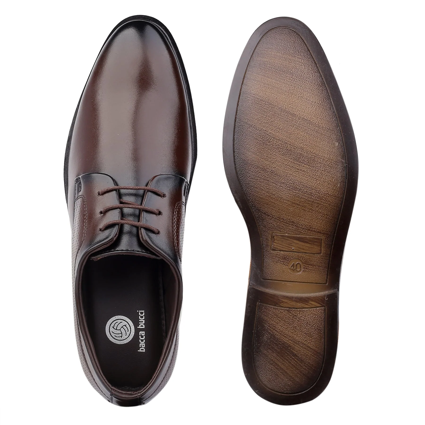 Bacca Bucci VANCOUVER Formal Shoes with Superior Comfort | All Day Wear Office Or Party Lace-up Shoes - Image 5
