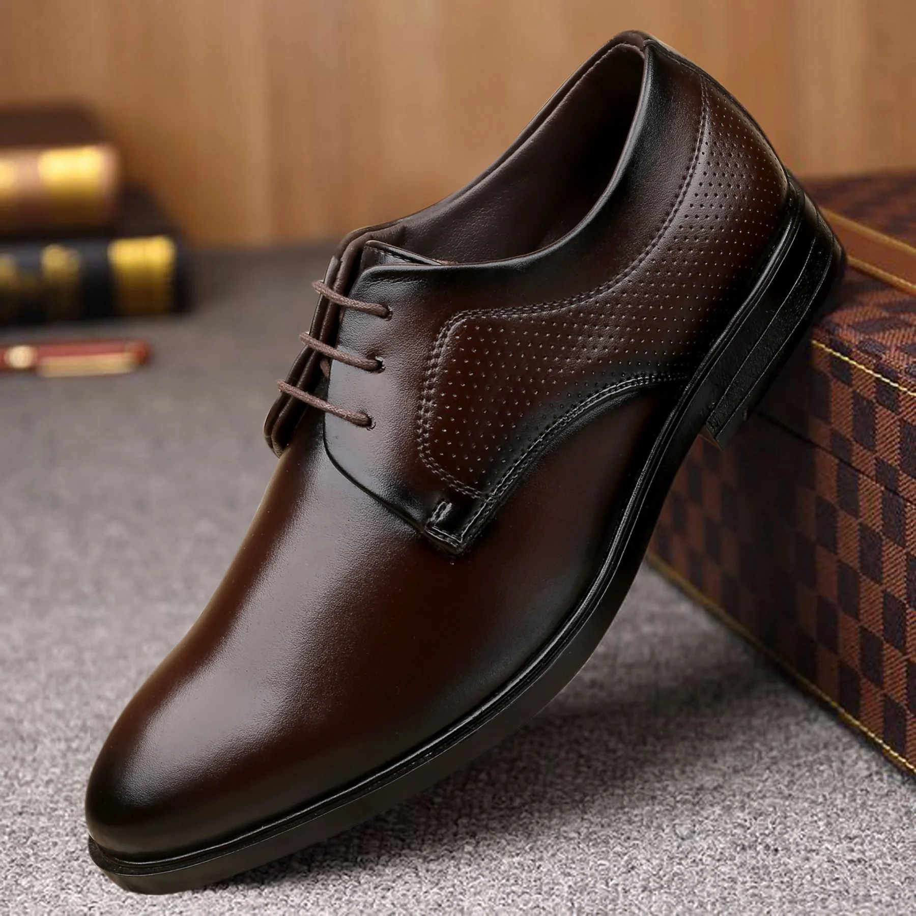 Bacca Bucci VANCOUVER Formal Shoes with Superior Comfort | All Day Wear Office Or Party Lace-up Shoes - Image 8