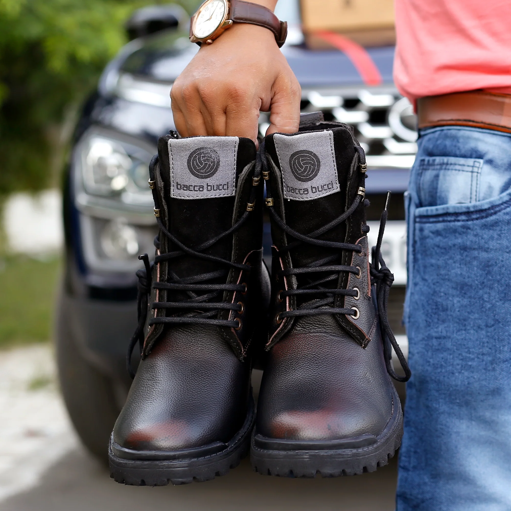 Bacca Bucci Combat Boots - Image 10