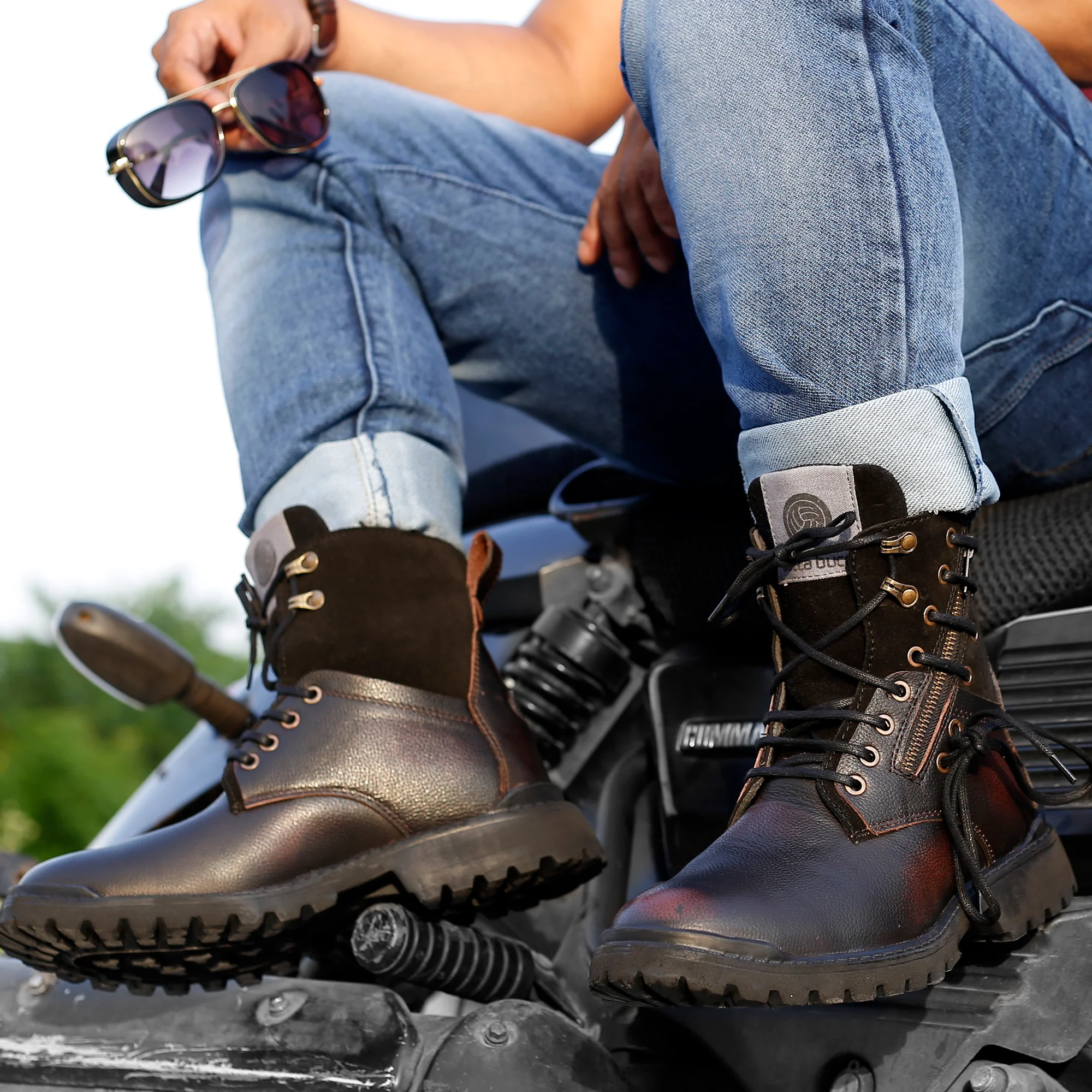 Bacca Bucci Combat Boots - Image 8