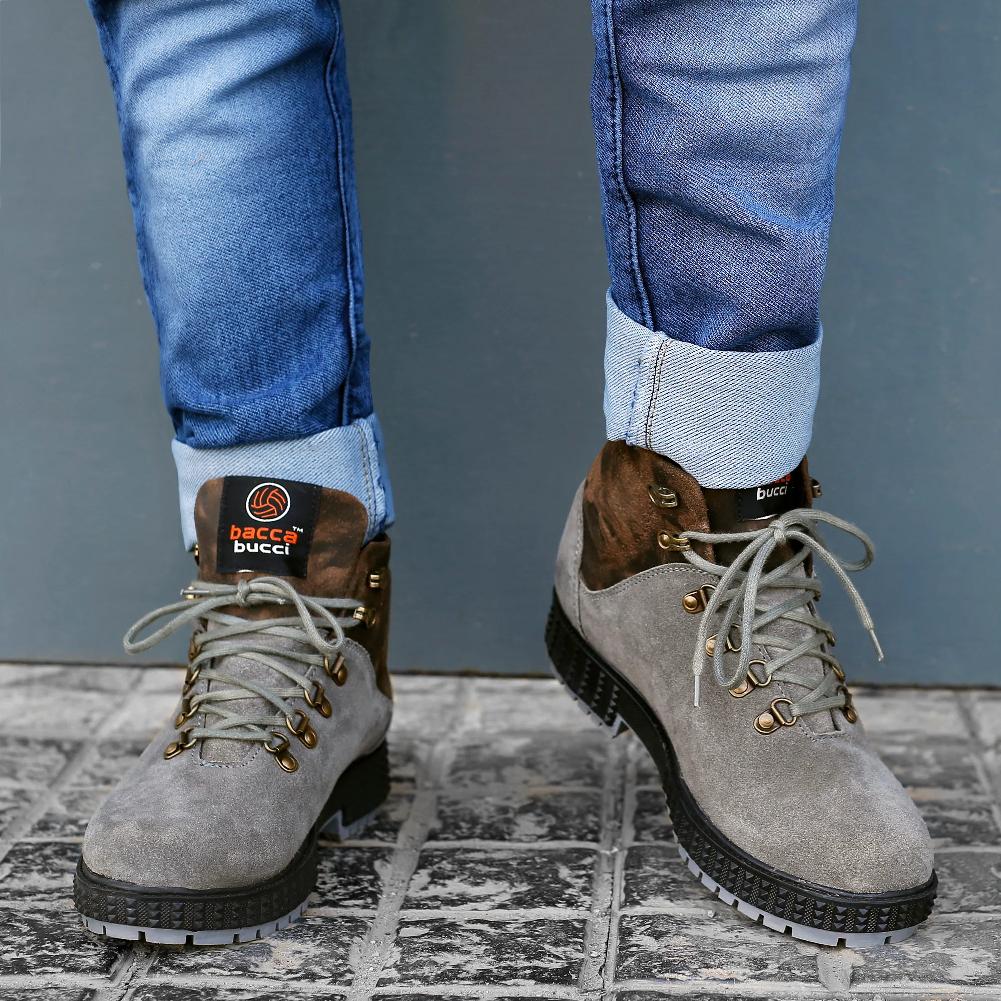 Bacca Bucci Men's URBAN Suede Leather Boots | Tactical Leather Boots for Motorcycle & Military - Image 3