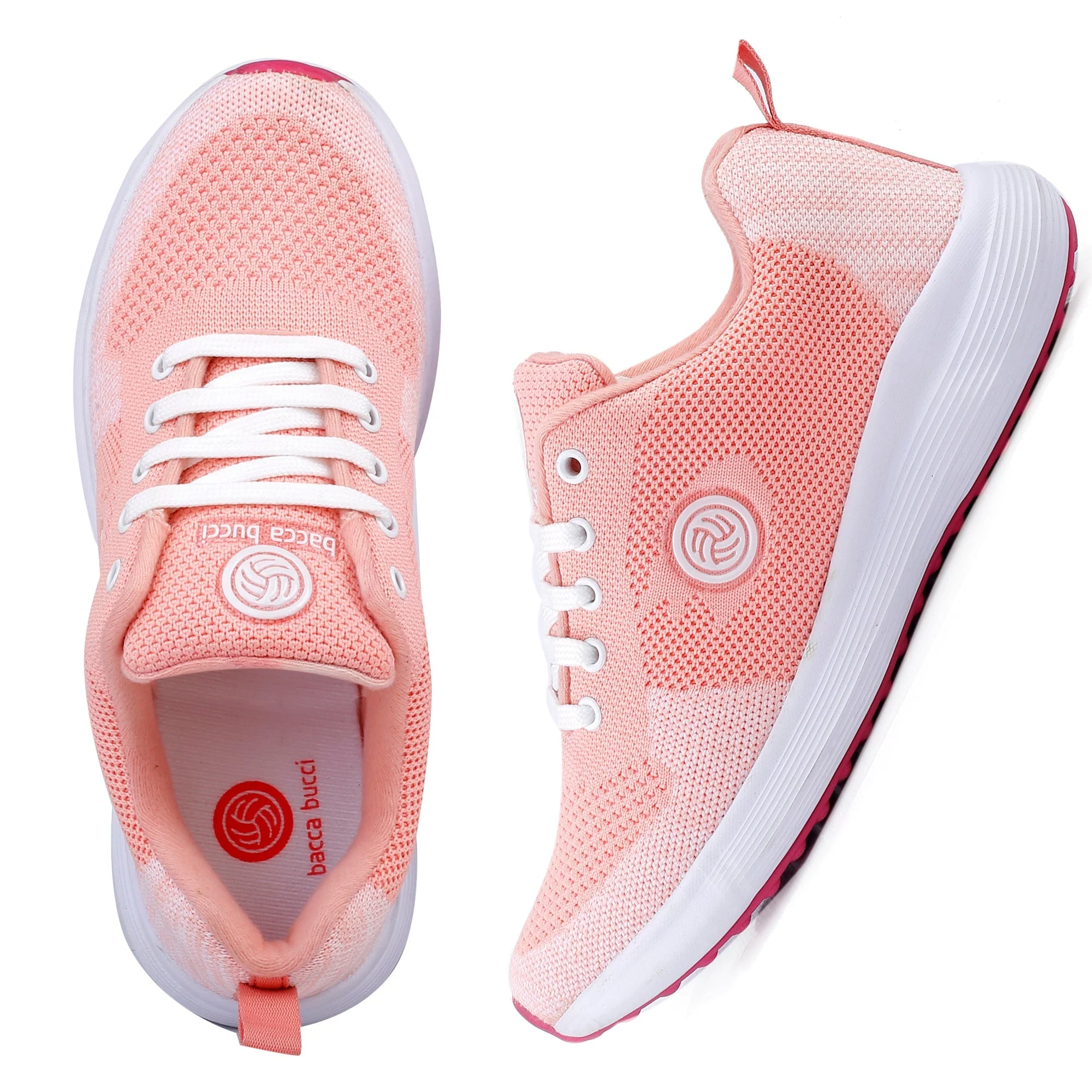 Bacca Bucci TOKYO Sneakers for Women | Orange Women Shoes For Casual Walk, Training & Gym - Image 5